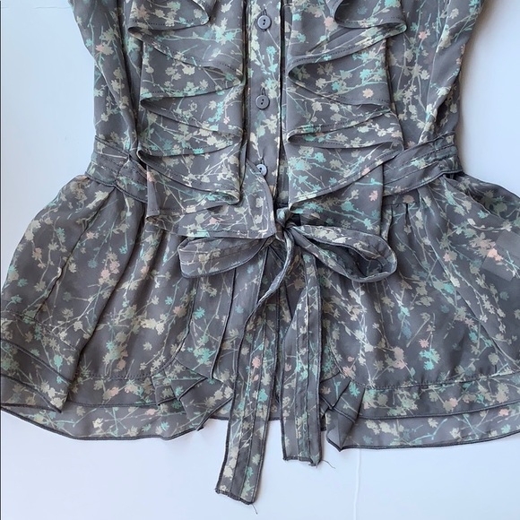 🌹Lauren Conrad Floral Button Front Blouse - Picture 2 of 7